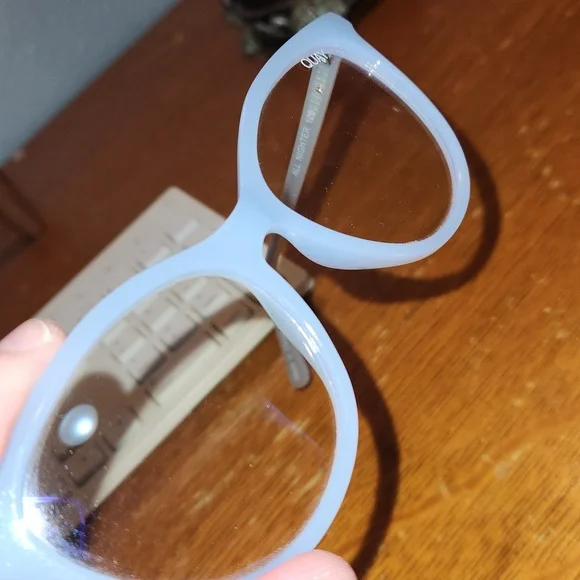 Quay Australia All Nighter Blue Light Blocker Cat Eye Glasses - Picture 2 of 8